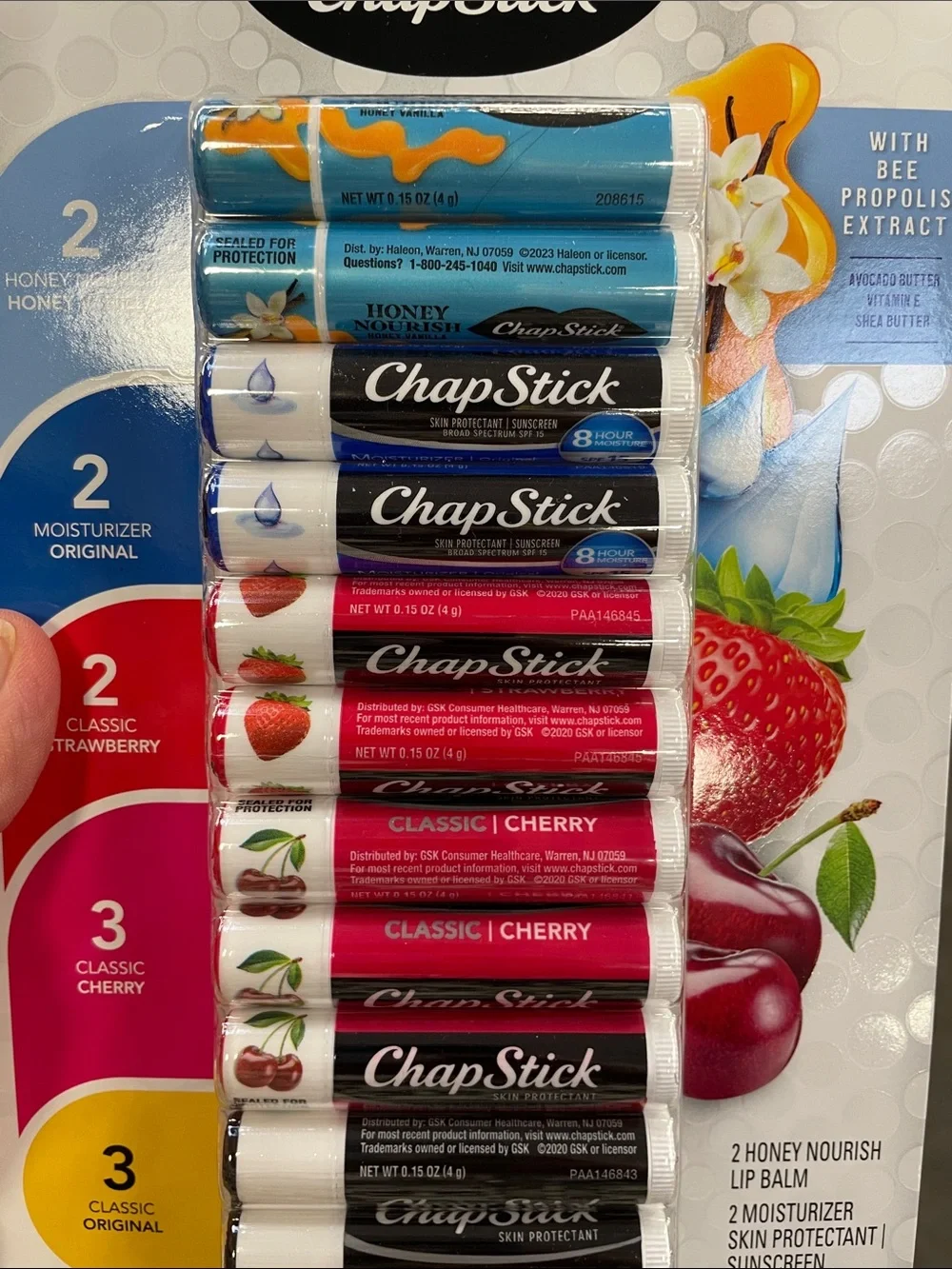 Chap Stick Moisturizer Lip Balm Value Pack 12 Pieces